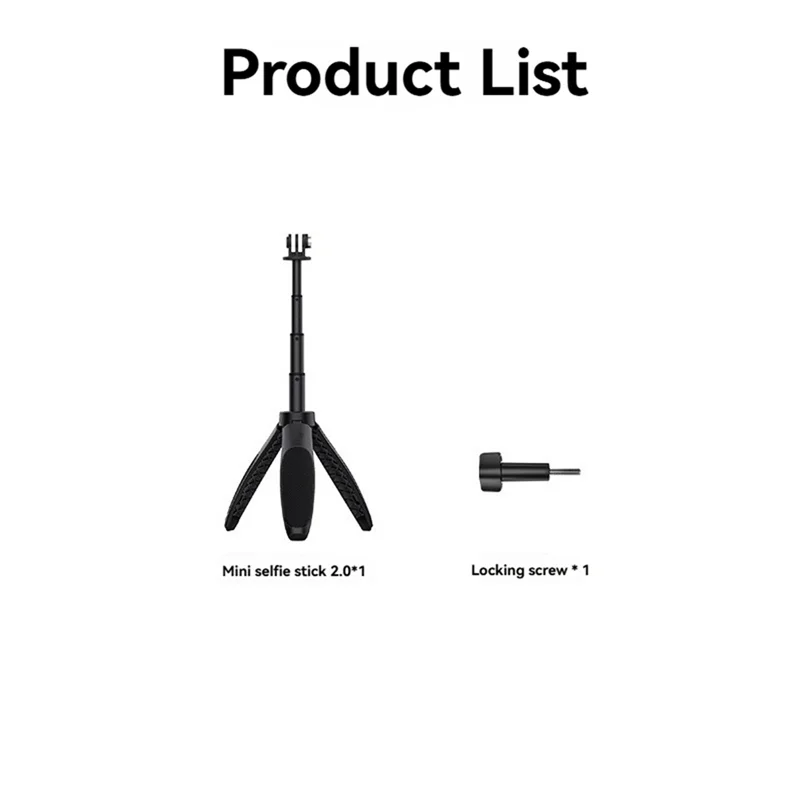 ABKI-складной штатив для селфи-палки с регулируемой длиной для Gopro13 DJI Osmo Action 5/4/3, аксессуары для экшн-камеры