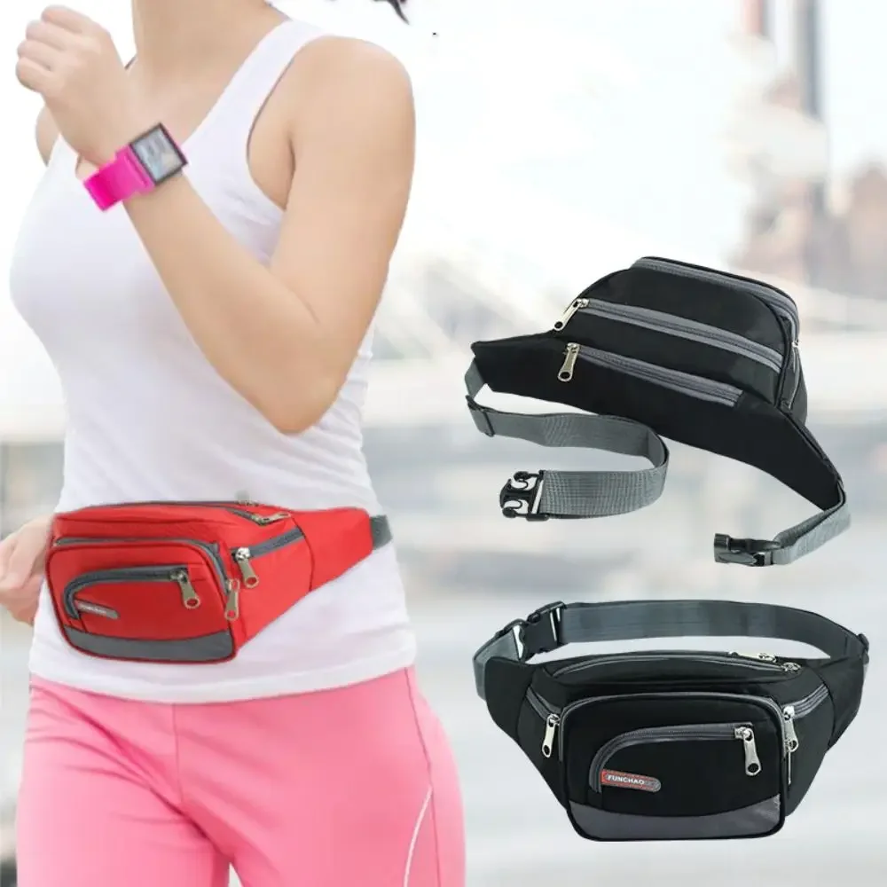 

Casual Multilayer Women Waist Packs Large Capacity Wear Resistant Chest Bag Hip Bum Waterproof Fanny Bag