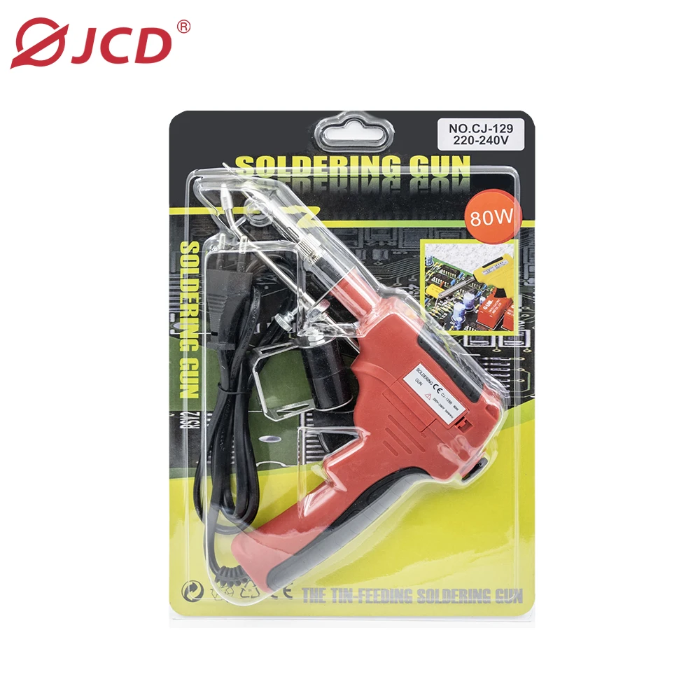 JCD Electric Soldering Iron 110V/220V 60W US/EU Plug Hand-Held Internal Heating Automatically Send Tin Gun Welding Repair Tools