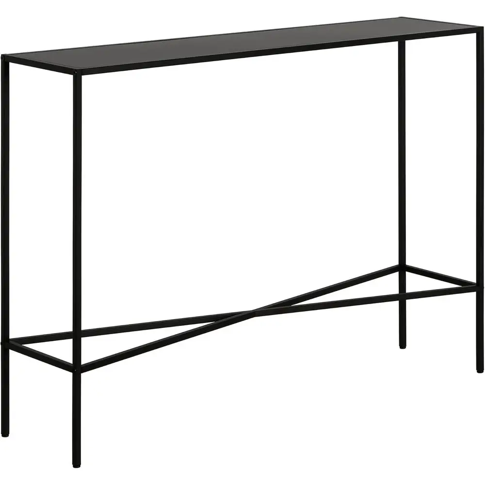 

42" Metal Recular ole Table Entryway Table, Soa Table or Entryway, Living Room, Couch, Hallway, or Oice, Black