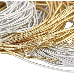 18Gauge French Bullion Wire 40g oro opaco e argento opaco morbido rotondo rame francese filo metallico cucito accessori fai da te