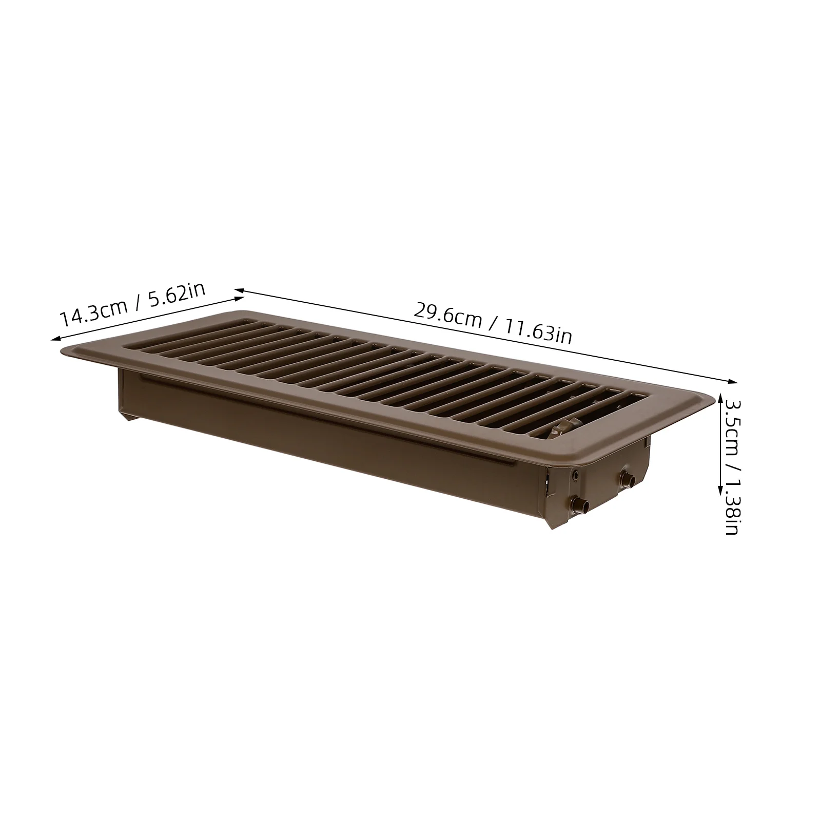 1PCS Gusseisen Boden Lüftungsgitter Air Vent Abdeckung HVAC Kompatibel Mehrzweck Luftstrom Einfache Installation Universal für Wohnungen