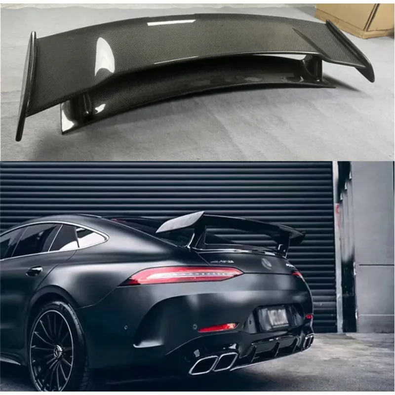 Spoiler For Mercedes-Benz GTR GT50 GT53 GT63 GT63S AMG (4DOOR) 2018-2024 Rear Wing Lip Tail Trunk Spoilers Carbon Fiber