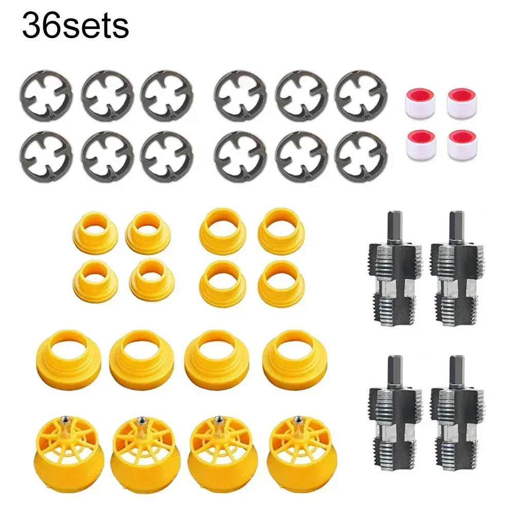 

4 Sets PVC Pipe Threader Kit Pipe Threader Pipe Round Die 4/6 Points PPR Water Pipe Internal Thread Opener For PVC Pipe Plumbing