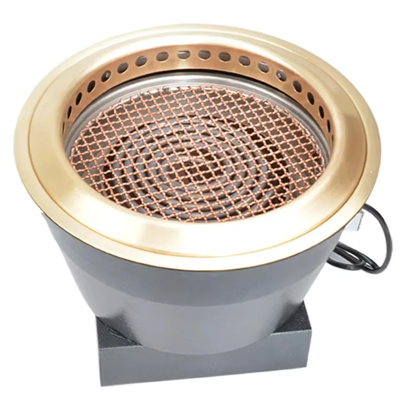 Restaurant Commercial Indoor BBQ Grill Japanese Dining Table Built-in Smokeless Electric BBQ Grill with Purifier