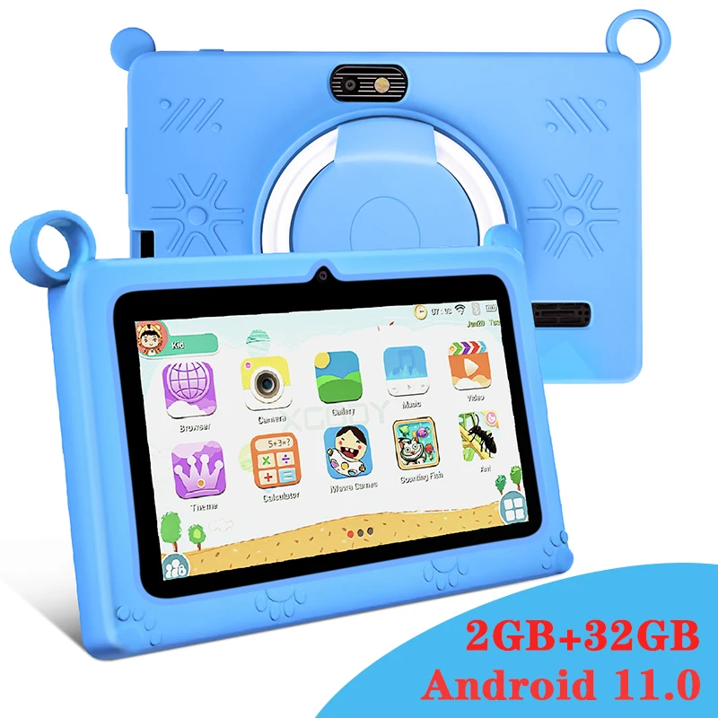 

Kids Learning Tablet 7 inch Toddler Tablets Android 11 2GB 32GB Quad Core WIFI Children's Educational Gift with Proof Case