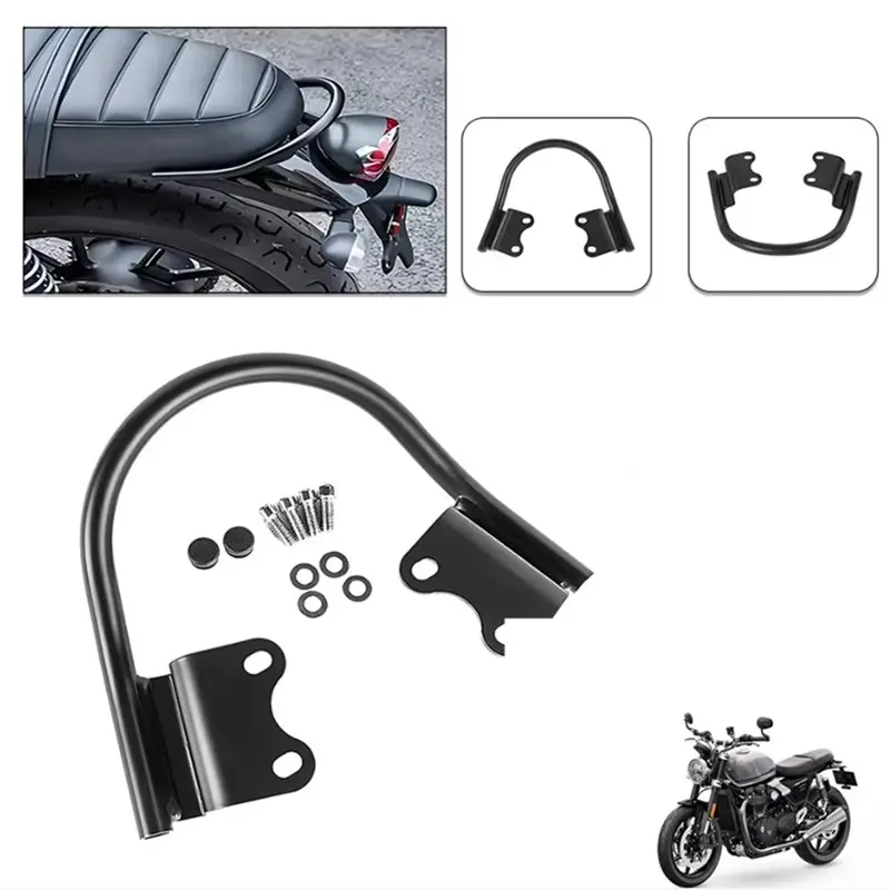 Reliable-Rear Hand Bar Arm Rest Luggage Rack For Triumph Street/Speed Twin 900 Rail Motorcycle Passenger Seat Grab