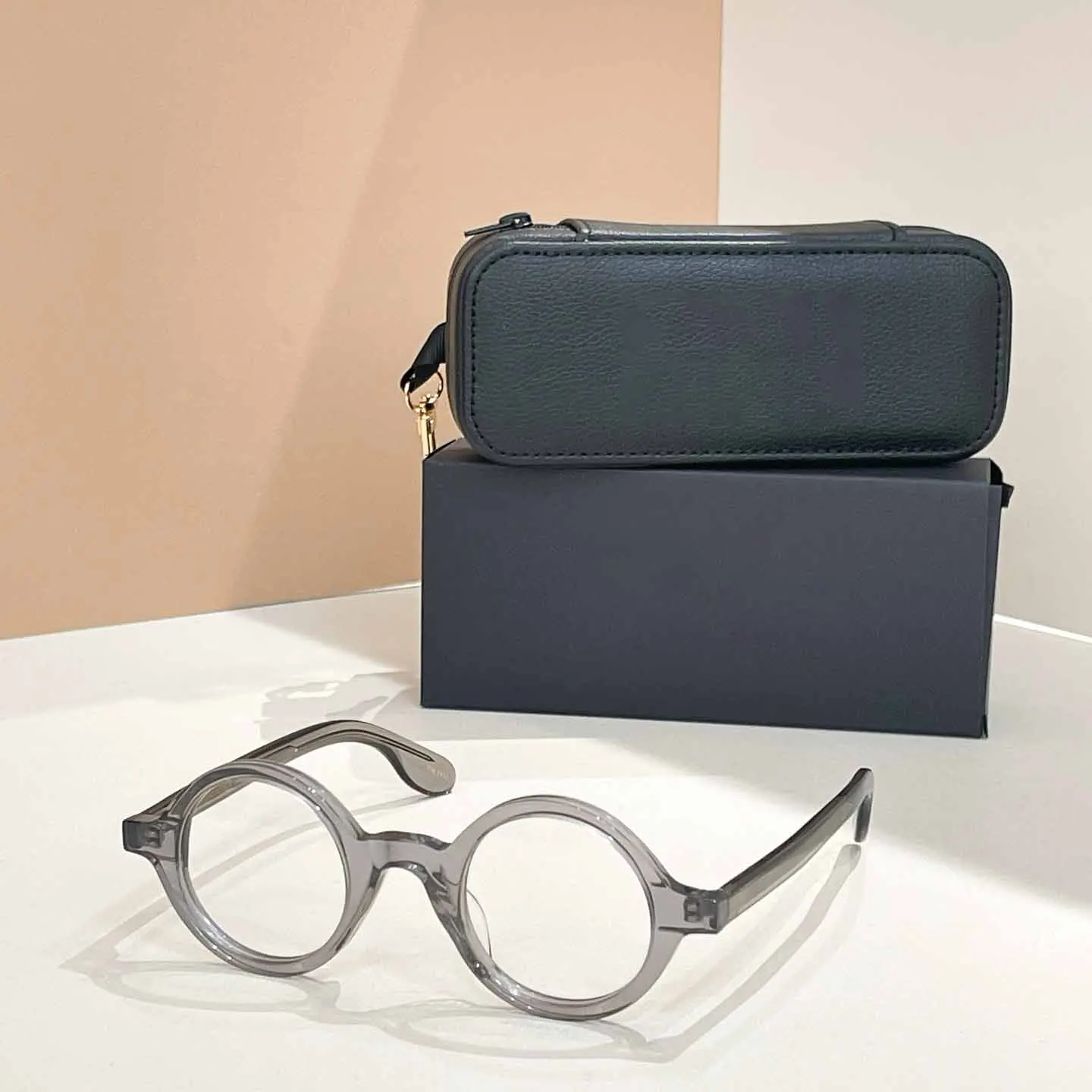 Zolman lunettes homme lunettes montures lentille claire femmes marque de luxe Vintage acétate rond lunettes de Prescription femmes