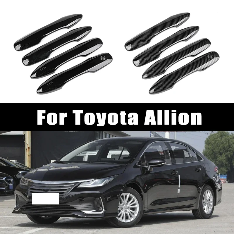 

Carbon Fiber Chrome Car Door Handle Cover Scratch Protective Accessories for Toyota Allion Toyota Allion 2021-2026 2022 2023