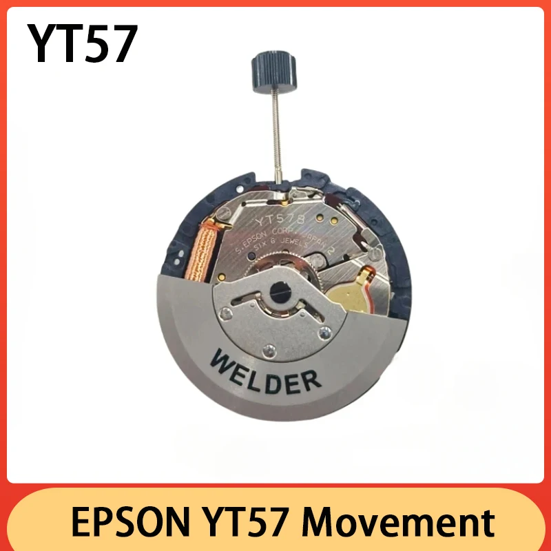 Movimento Artificial Energia Cinética, 3 Mãos Calendário Único, Assista Acessórios, Estável, Durável, Original, Japão, YT57