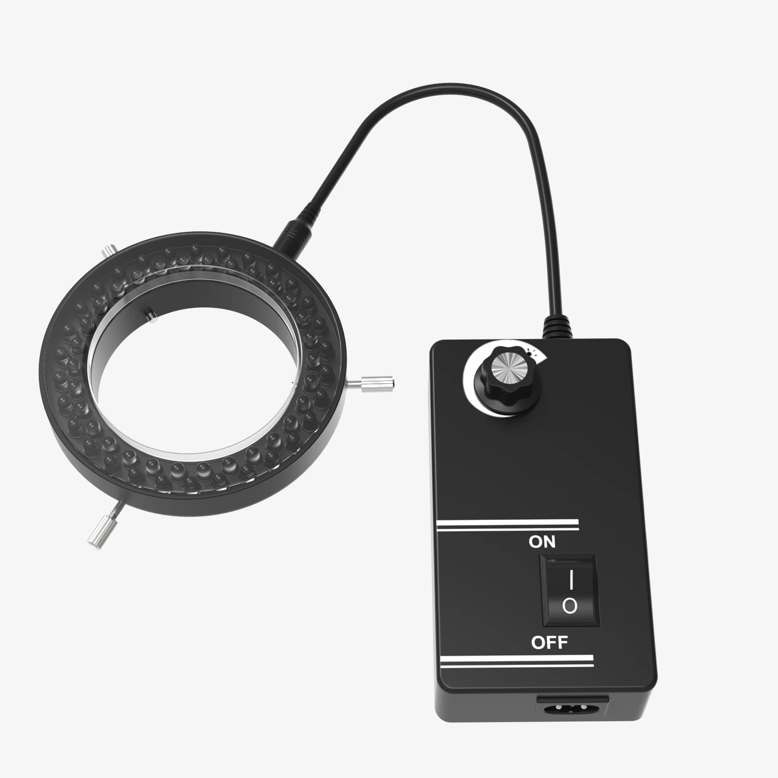 RF4-Mikroskop, verstellbar, 144 LED-Beleuchtung, industrielles Fernglas, stereoskopische Linse, Lupe, Ring, Lichtquelle – Detail 9