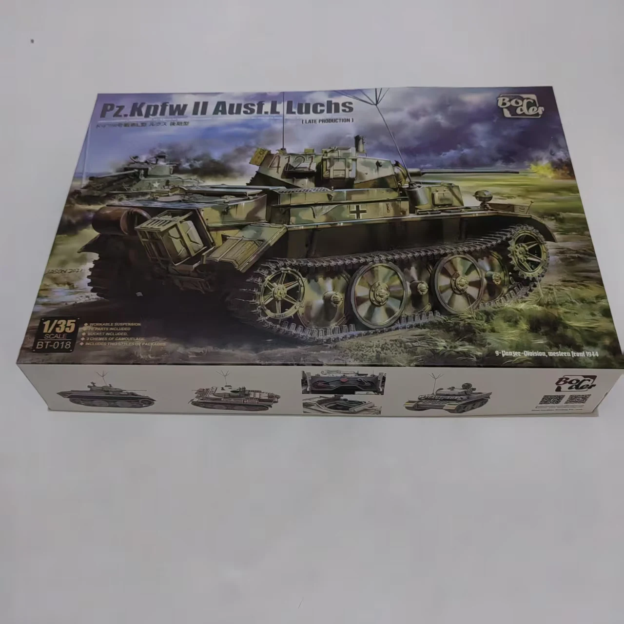1/35 Border Model Assembly Tank Scale Model Kit BT-018 Pz Kpfw II Ausf L Luchs Post Production