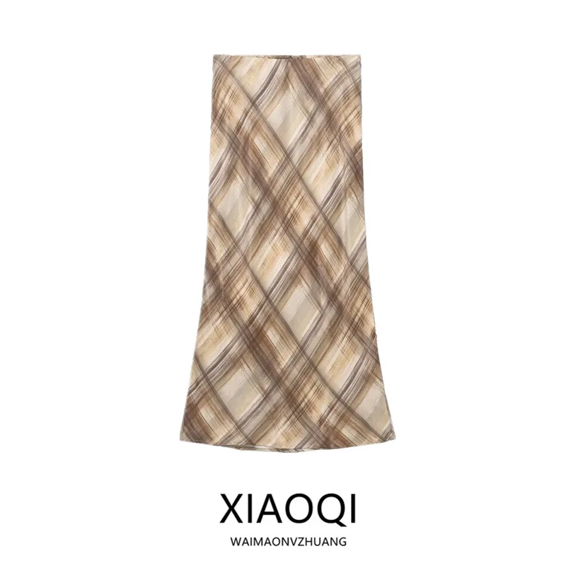 

Winter 2025 New Arrival Women's Midi Skirt Elastic Waist Slim Fit Commute Sle Other Material Straight Cut Ci Life