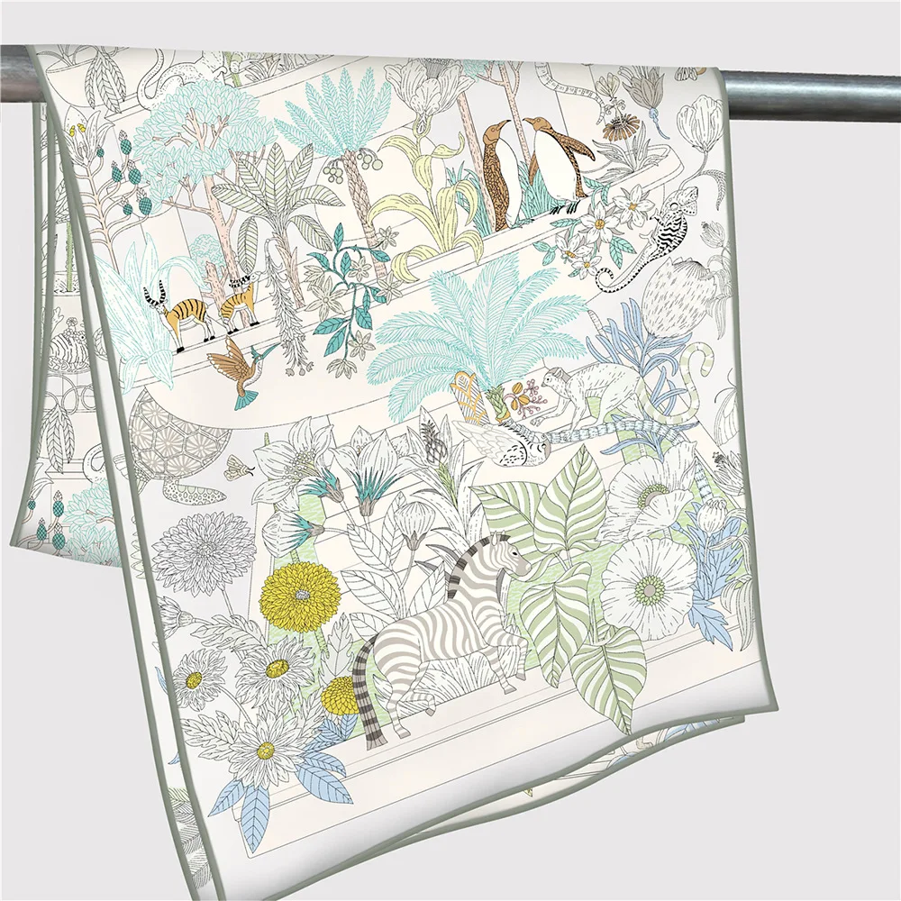 

Spring Twill Scarf Women Long Shawls Herm Rolled Shawls Lady Spring Bag Neck Accessories Lover Christmas Gift 150CM 40CM