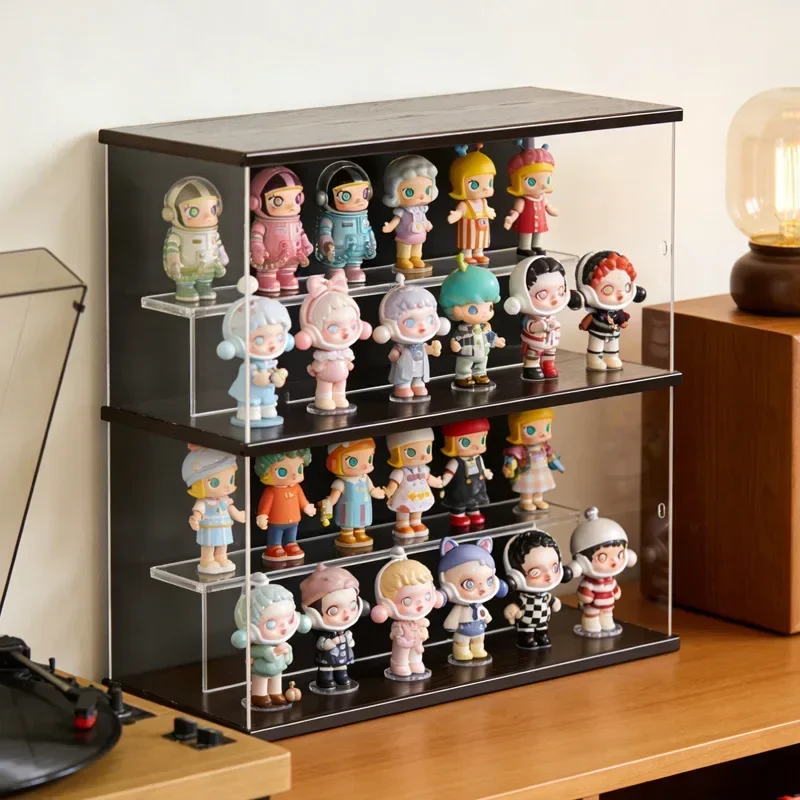 Figure Building Block Display Cabinet Multi-layer Stackable Dust Storage Cabinet Tide Play Figure Transparent Display Box
