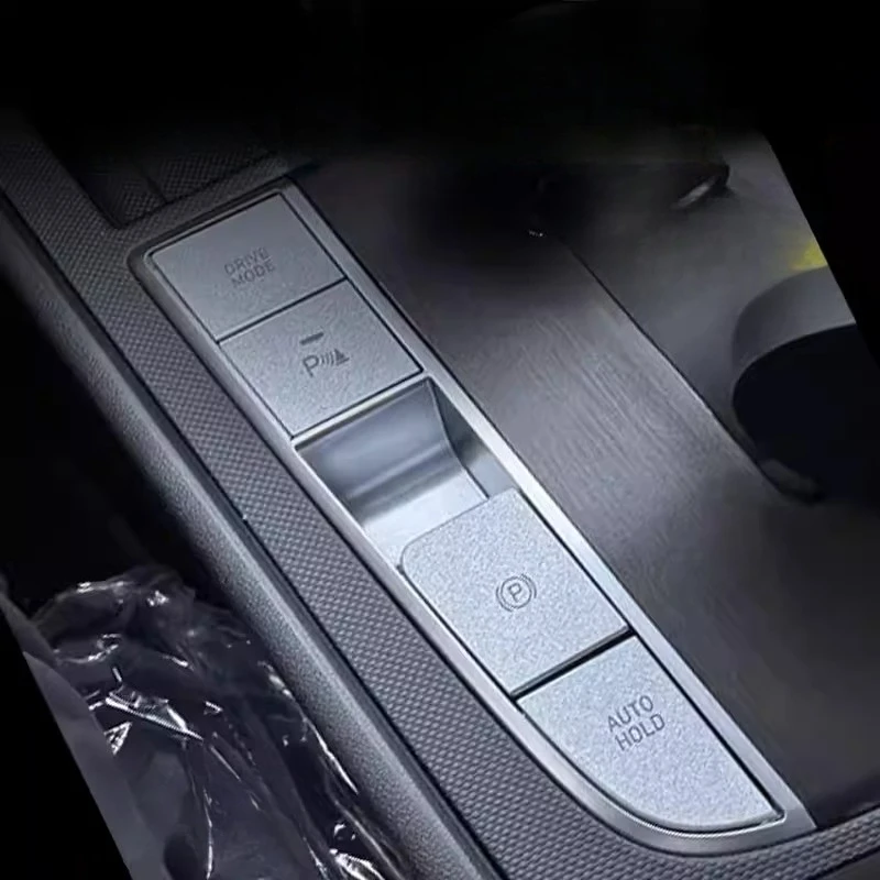 For Hyundai Elantra 2021-2023 Handbrake Hanging Gear Button Film Steering Wheel Start Double Flash Protective Paper Car Interior