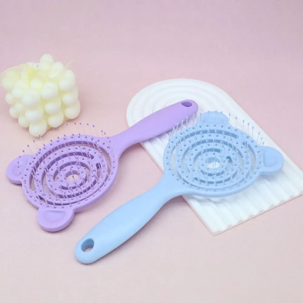 Wet and Dry Massage Comb Portable Bear Soft Pins Styling Comb Styling Tools Hair Combs