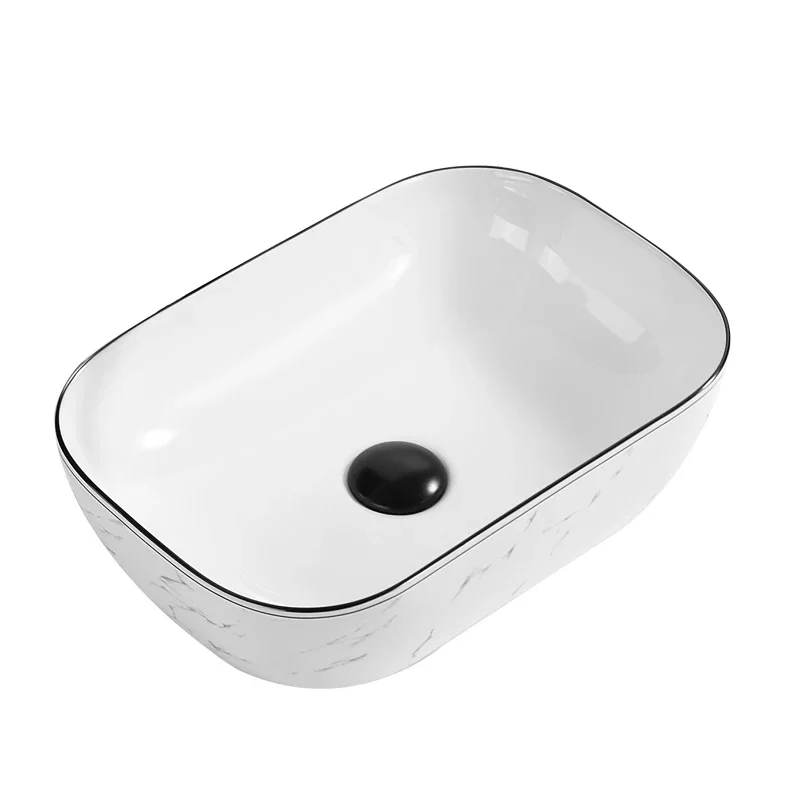 Modern Ceramic Bathroom Sinks Table Basin Shampoo Sinks Home Bathroom Washbasins Balcony Small Size Washbasin Small Apartment