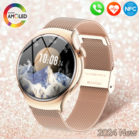 2025 Lady SmartWatch Mini Women Watch NFC GPS Sport trajectory Health Clock Bluetooth Call IP68 Lady Smartwatch For Android iOS