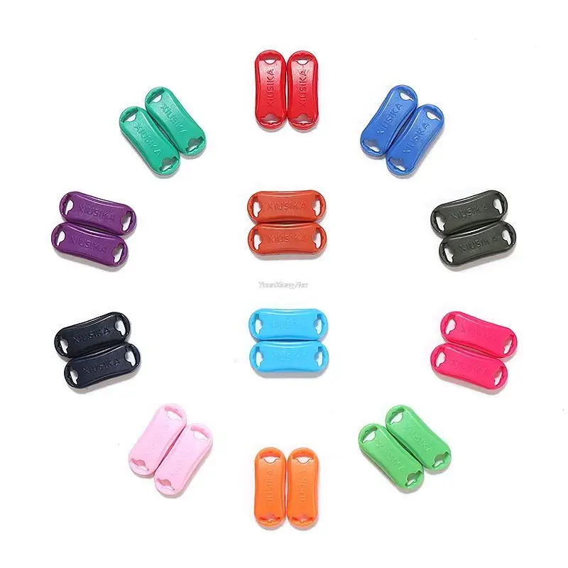 

Fashion Shoelace buckle Quality No tie Shoelaces Lock Shoes Accessories AF1 Sneakers Shoe Charms 24 colors Laces Buckle