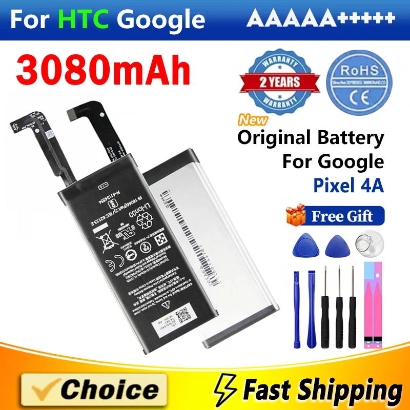 1Pc 3080Mah Battery For Google Pixel 4A Pixel 4a,G025J-B Brand New Replacement Phone Lithium Battery+Tool