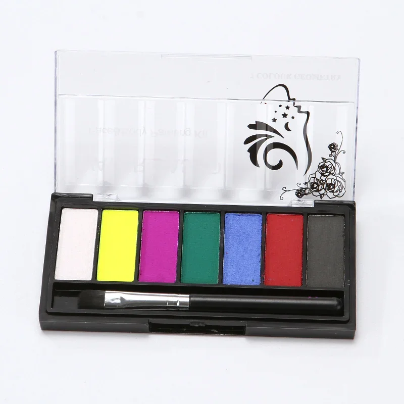 Farby do makijażu ciała i twarzy, 7 kolorów, do malowania olejnego, na Halloween, imprezy kostiumowe, narzędzie do makijażu upiększającego.