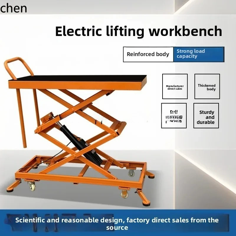 a2 electric lifting stool folding hydraulic movable platform indoor tile decoration trolley