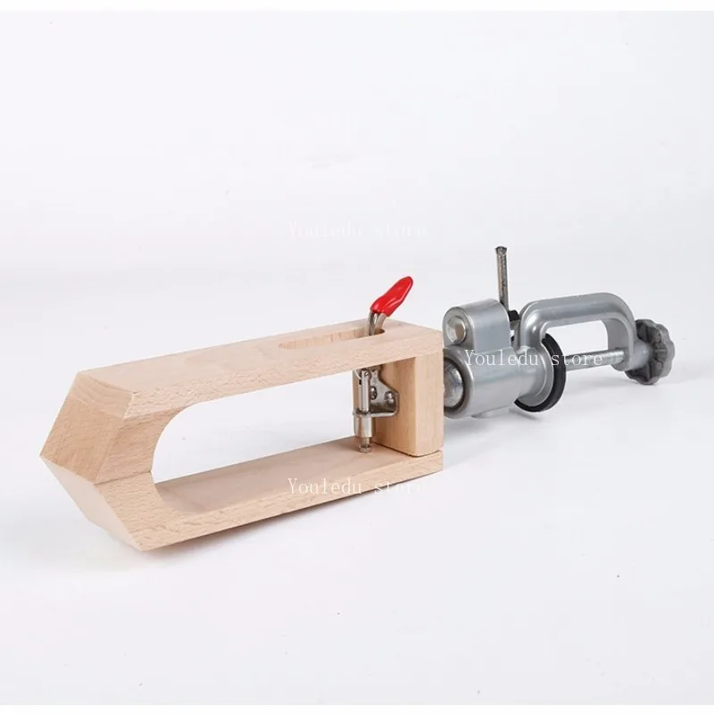 Apply To Handmade Leather Goods Universal Rotating Hand-sewn Wooden Clip, Desktop Hand-sewn Wooden Frame