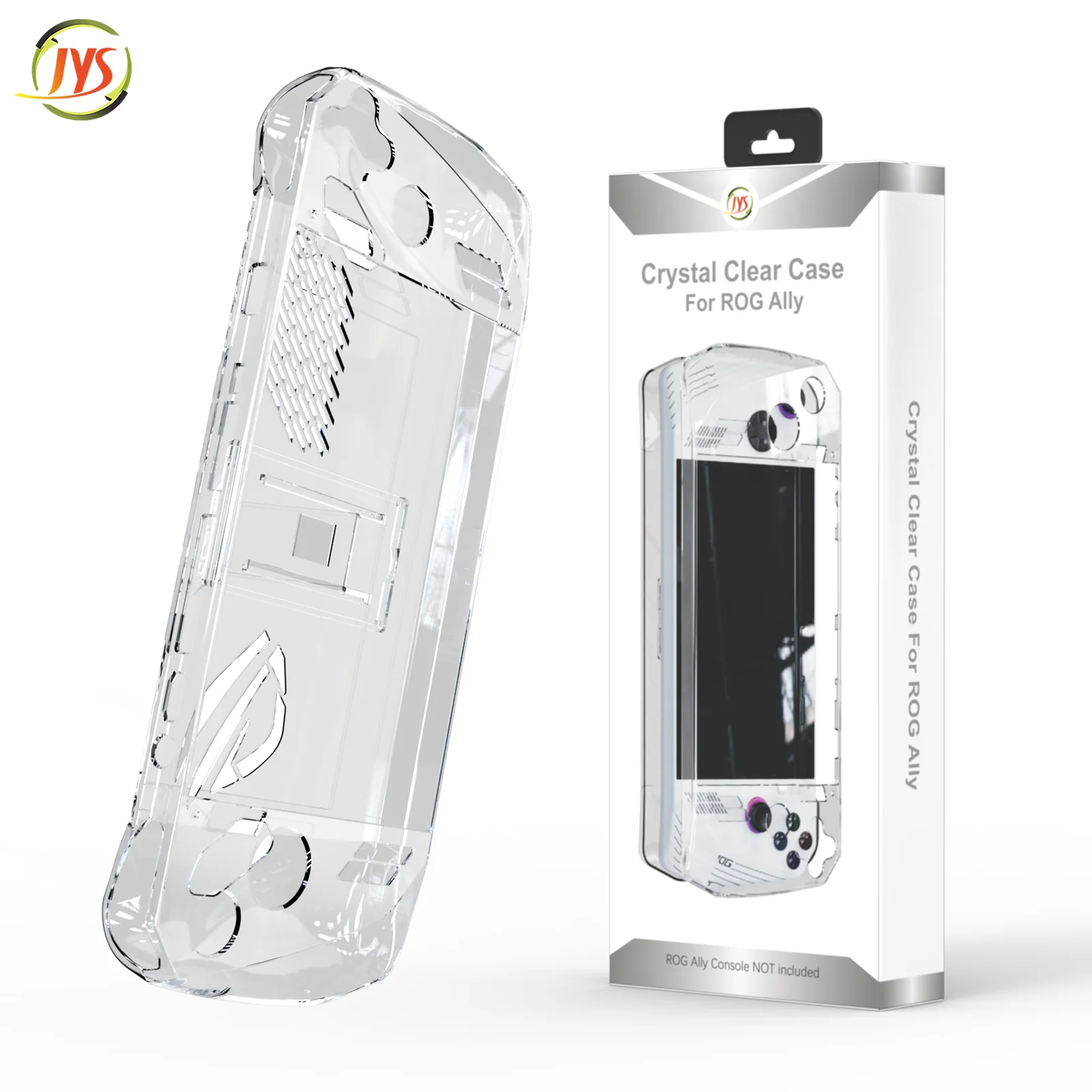 Transparente Console Protector Case, estojo protetor à prova de choque, anti-colisão com suporte dobrável para Asus ROG e Ally Game Console