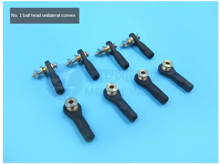10 Stuks Plastic M2 M3 Balhoofd Gesp/Stanguiteinde/Stuur Kogeluiteinde/Kogelgewricht + Schroef voor RC Boot Vliegtuig RC Auto Vrachtwagen Buggy Crawler