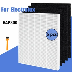 1 True HEPA Filter and 4 Activated Carbon Pre-Filters Compatible with Electrolux EAP300 Air Purifier