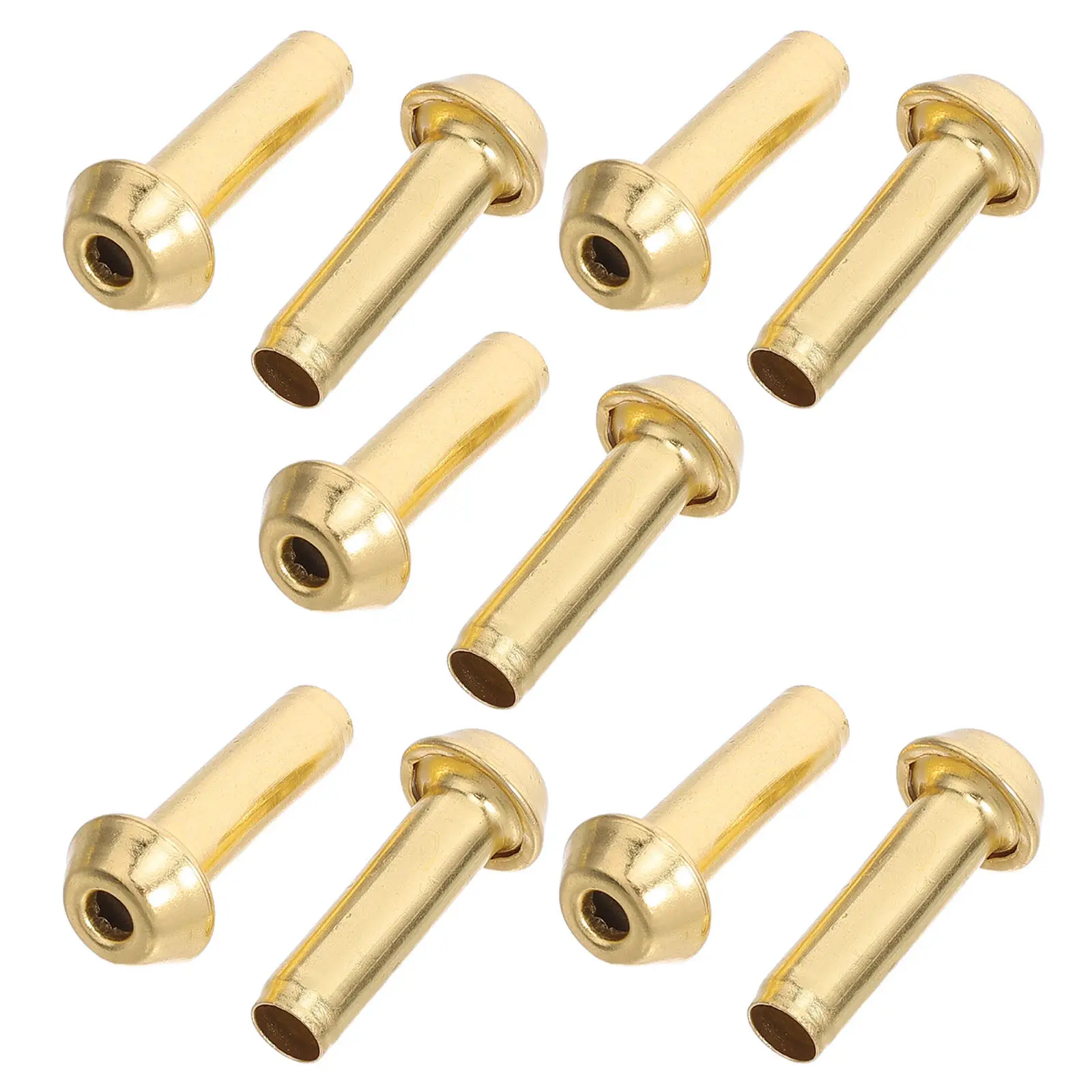10Pcs Vintage Lamp Wick Holders Alloy Tube Replacement Oil Lantern Parts DIY Repair Accessories Oil Burner Wick Holder