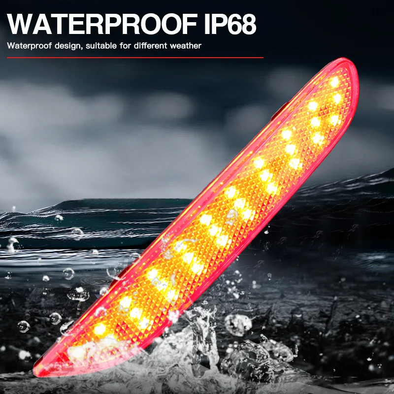 2×for Infiniti QX30/QX80/QX60/QX56/Q50 LED Rear Bumper Brake Lamps Reflector Signal Fog Light for Nissan Rogue Pathfinder Leaf