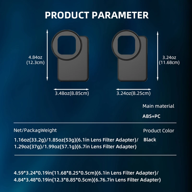 Top-Filter Phone Holder Magsafe Holder For Apple 12/13/14/15Pro Filter For Filter Holder Accessory