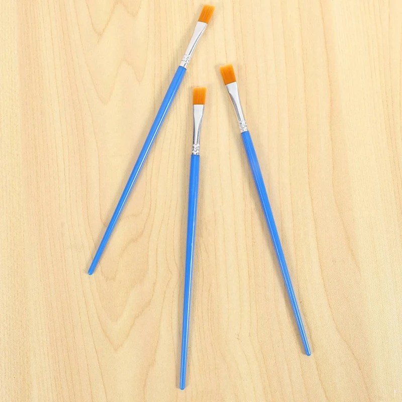 حار TTKK مجموعة فرش الطلاء 250 قطعة الاطفال النايلون شعر مسطح صغير النفط المائية الفنان مجموعات الرسم السائبة للأطفال