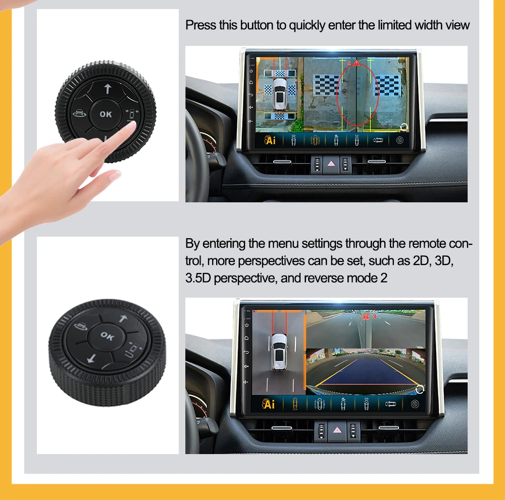 نظام كاميرا عرض حول 1080 بكسل 360 درجة مع وظيفة Ai يدعم اللغة الكورية #5