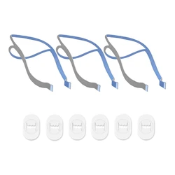 Replacement Headgear Compatible For Resmed Airfit P10 Nasal Pillow CPAP Strap 3 Shoulder Straps And 6 Adjustment Clips