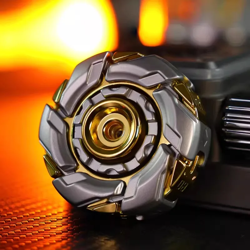 Rage 08EDC New Stainless Steel Stone Wash Open Armor Mechanical Metal Fingertip Gyroscope Decompression Desktop Toy Gift