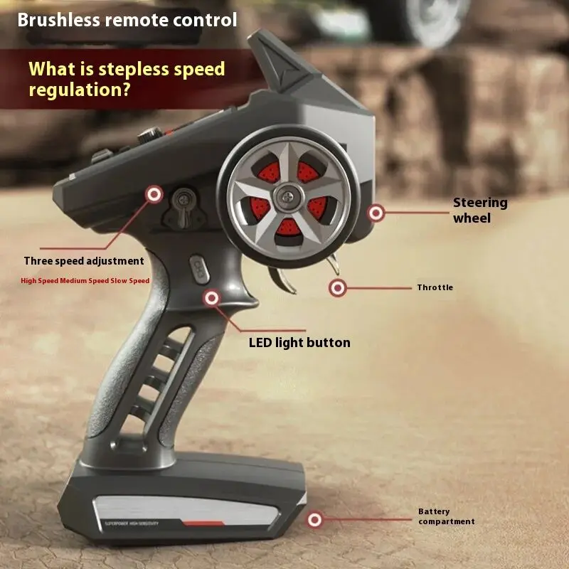 SCY 16104 1:16 유니버설 스케일 4륜 구동 브러시리스 RC카 무선 조종 고속 오프로드 차량 소년용 델린 퀵 드라이브