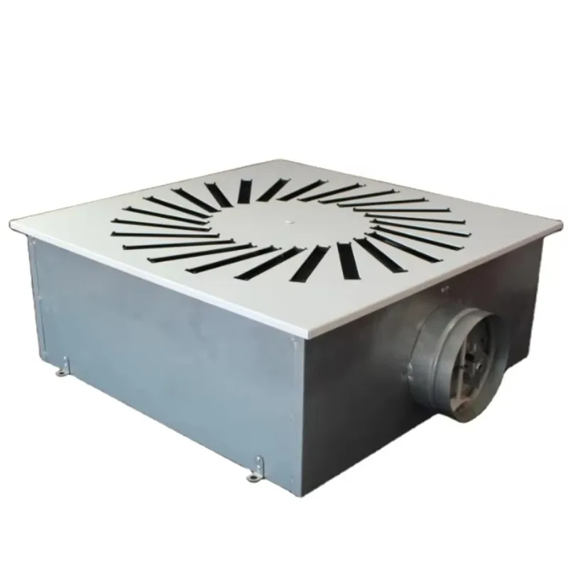 

Square Steel Adjustable Vortex Diffuser with Muffler for Ventilation Ceiling Supply in Building HVAC Systems