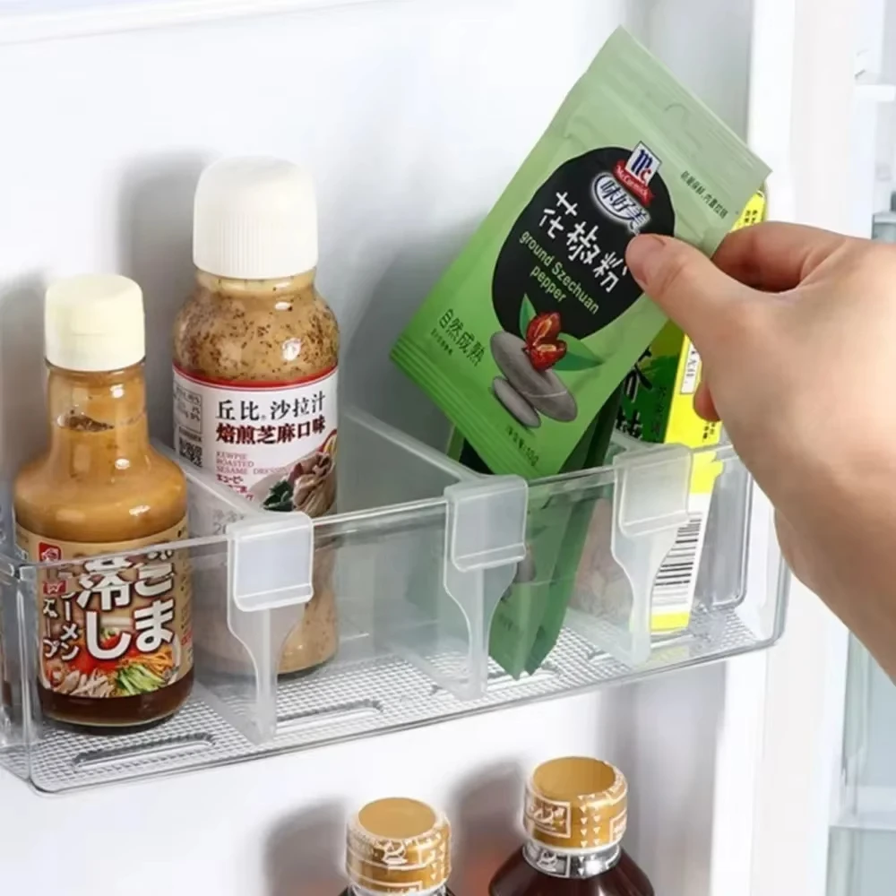Neue 10/20PCS Robuste Klare Kühlschrank Organizer Teiler Einstellbare Kühlschrank Lagerung Küche Schränke Platzsparende Fächer