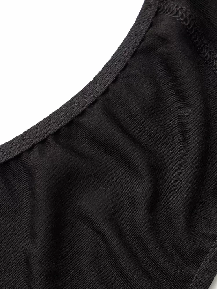 BirdTree, 100%Real Silk Sexy Briefs, Women Low Waist Embroidery Lace, French Breathable Sexy Underwear, 2024 Summer P44101QC image 6