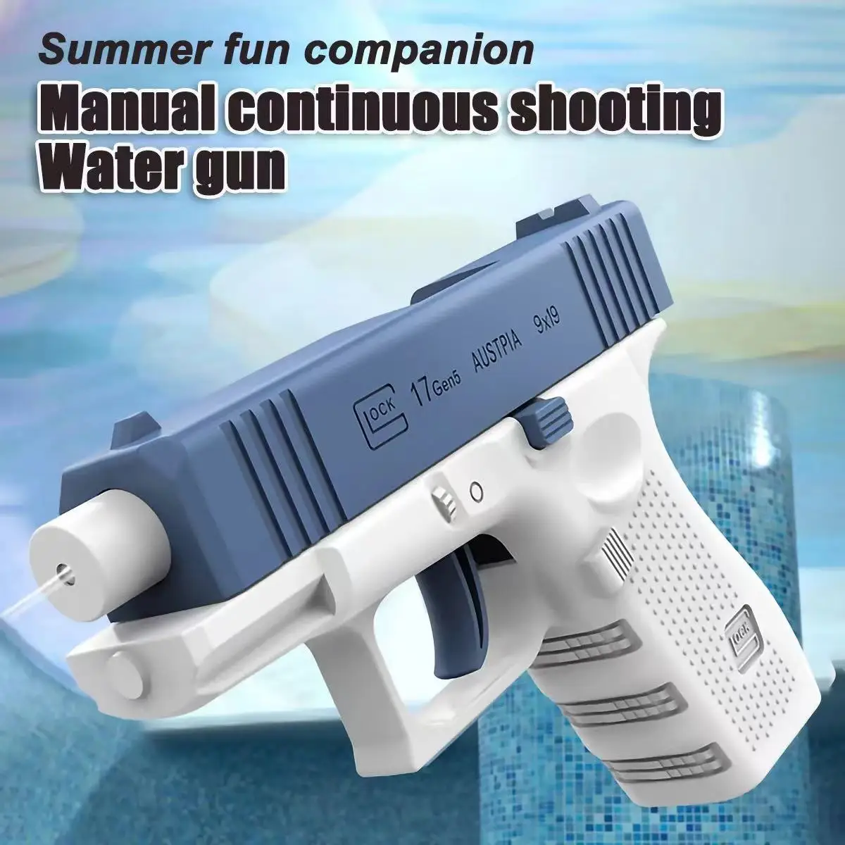 3 Pcs Water Gun Summer Non Electric Pistol High-pressure Full Automatic Shooting Kid Children Boys Girls Adult Water Beach Toys