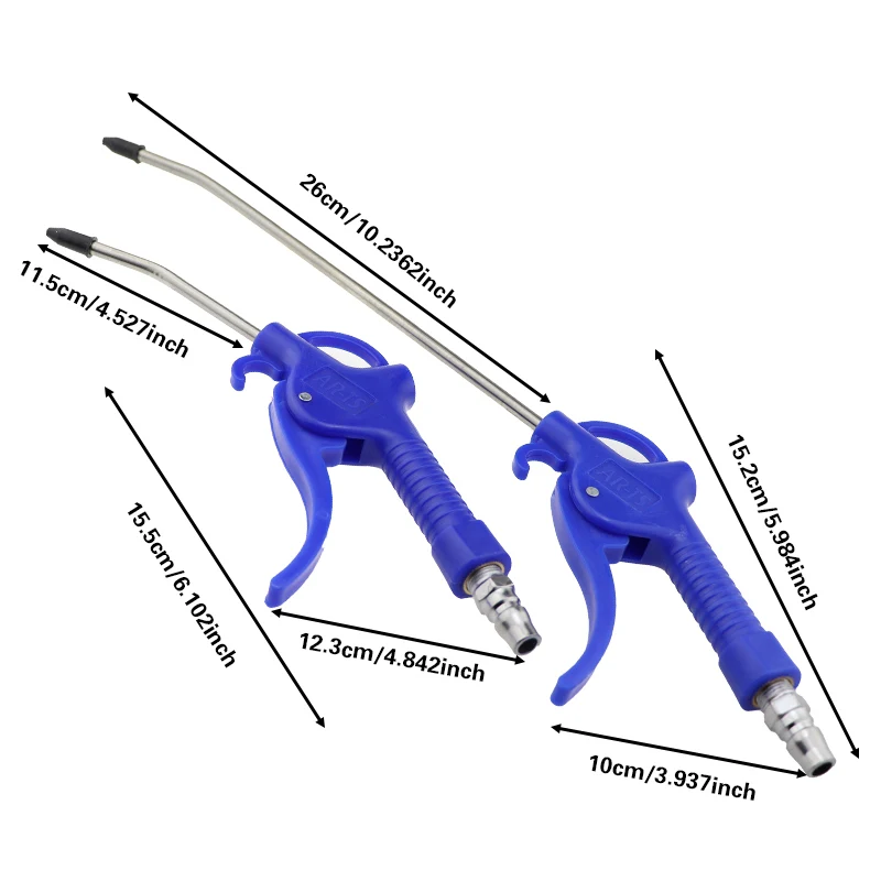 1PCHigh pressure dust blowing gun ash blowing gun pneumatic tool set air spray grab extended air blowing gun air pump air