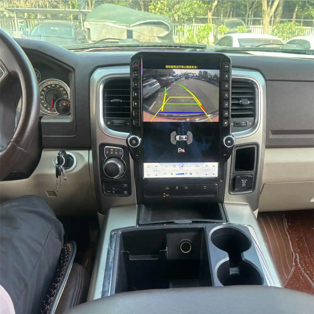 14.4 Inch Android 13 For Dodge RAM 2013-2018 Carplay T - esla Style Car GPS Navigation Multimedia Player Radio Tape Head Unit