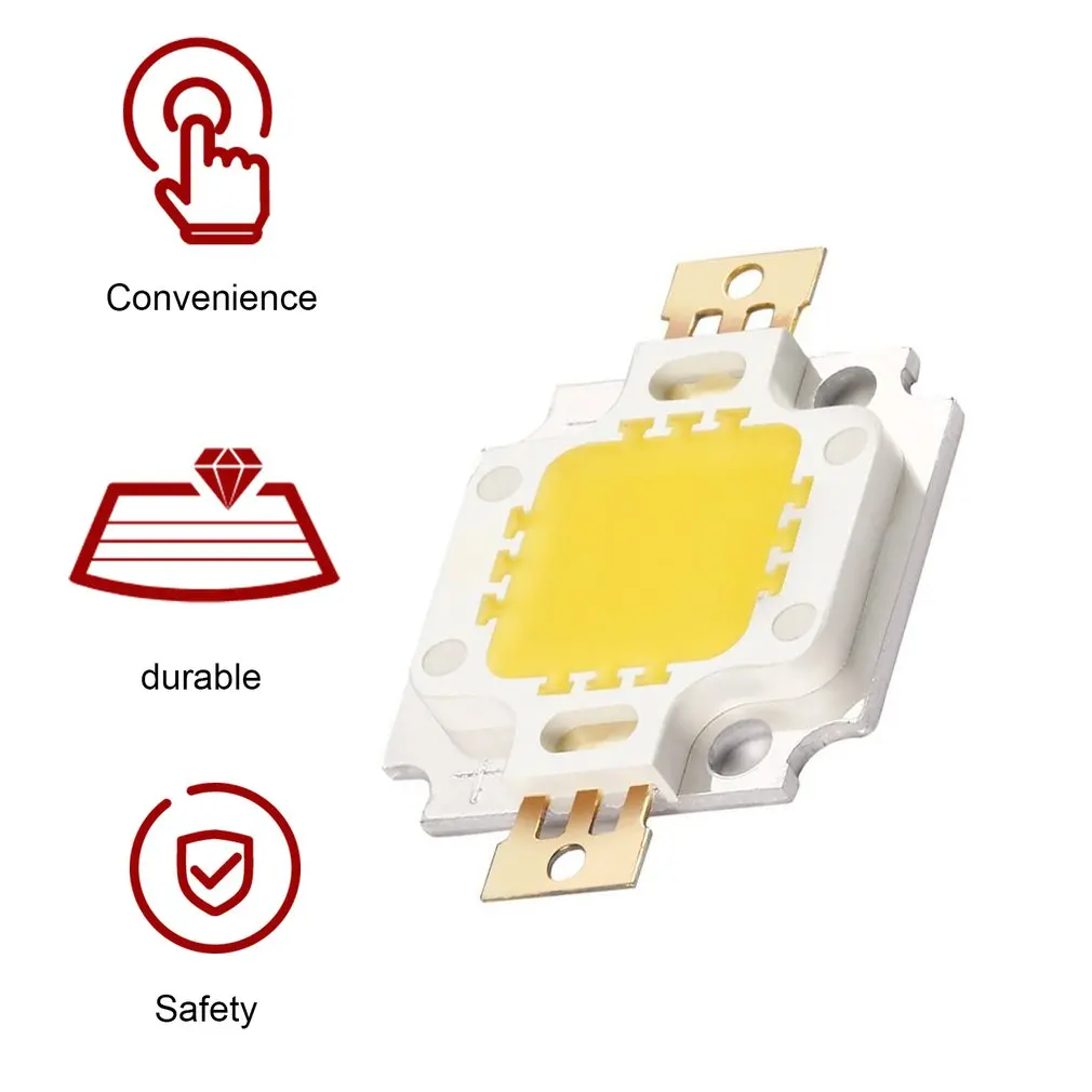 New High Quality White LED High Power 10W LED Chip 900-1000LM 900mA 10W Warm White LED Bulb Lamp LED Light Epileds Chips