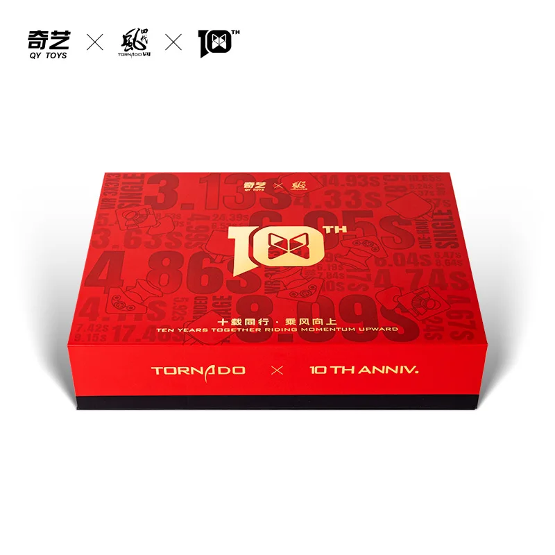 [JudyCube] Qiyi XMD Tornado V4M 10th Anniversary Limited Edition 3x3 Magnetic Magic Cube Qiyi Tornado Ride the Wind
