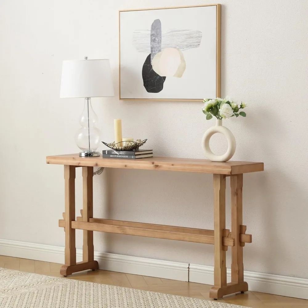 

59 Узкий стол для прихожей в фермерском доме, деревянный