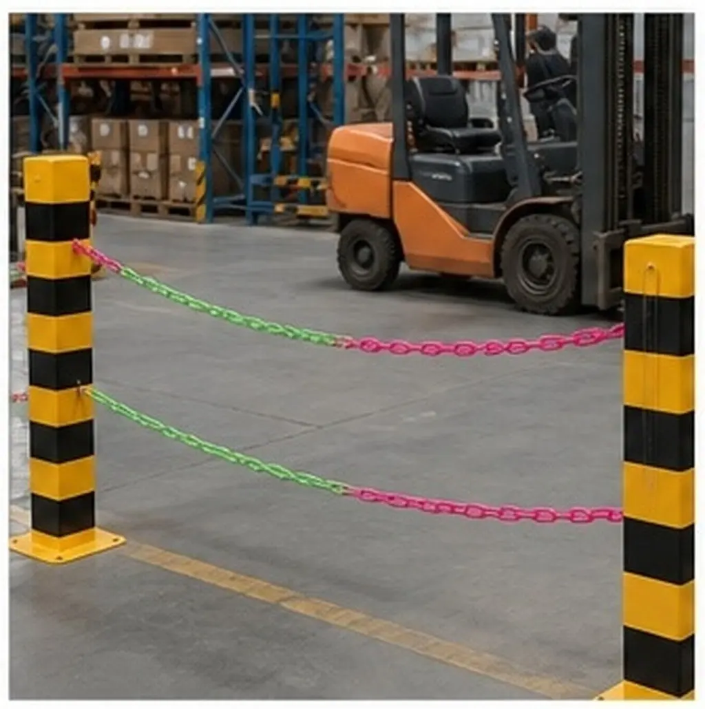 2Pcs High-Strength Plastic Chain for Temporary Barriers Outdoor Events Retail Security Dress Hanging Small Bag Extender Chain