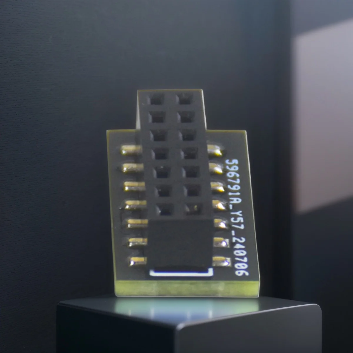 Módulo TPM 2.0 Módulo de seguridad de 14 pines Componentes Reemplazo Módulo de plataforma confiable SPI para placa base Asrock